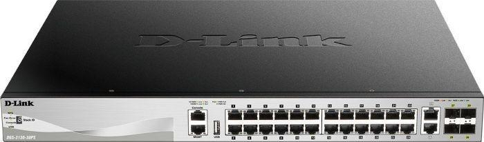 D-Link Przelacznik Smart DGS-3130-30PS/SI 24xGE PoE 2x10G 4xSFP+