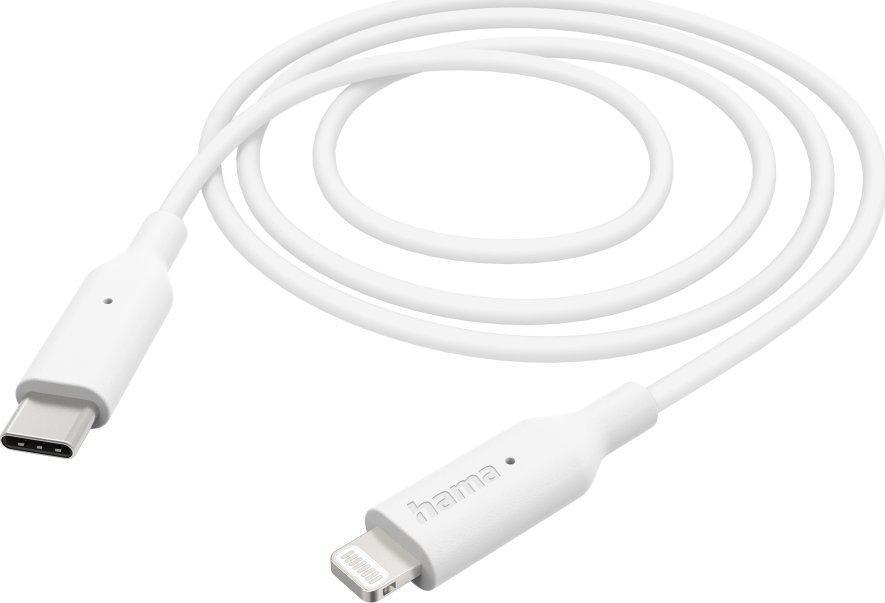 Hama Kabel USB-C - Lightning 1 m Biały