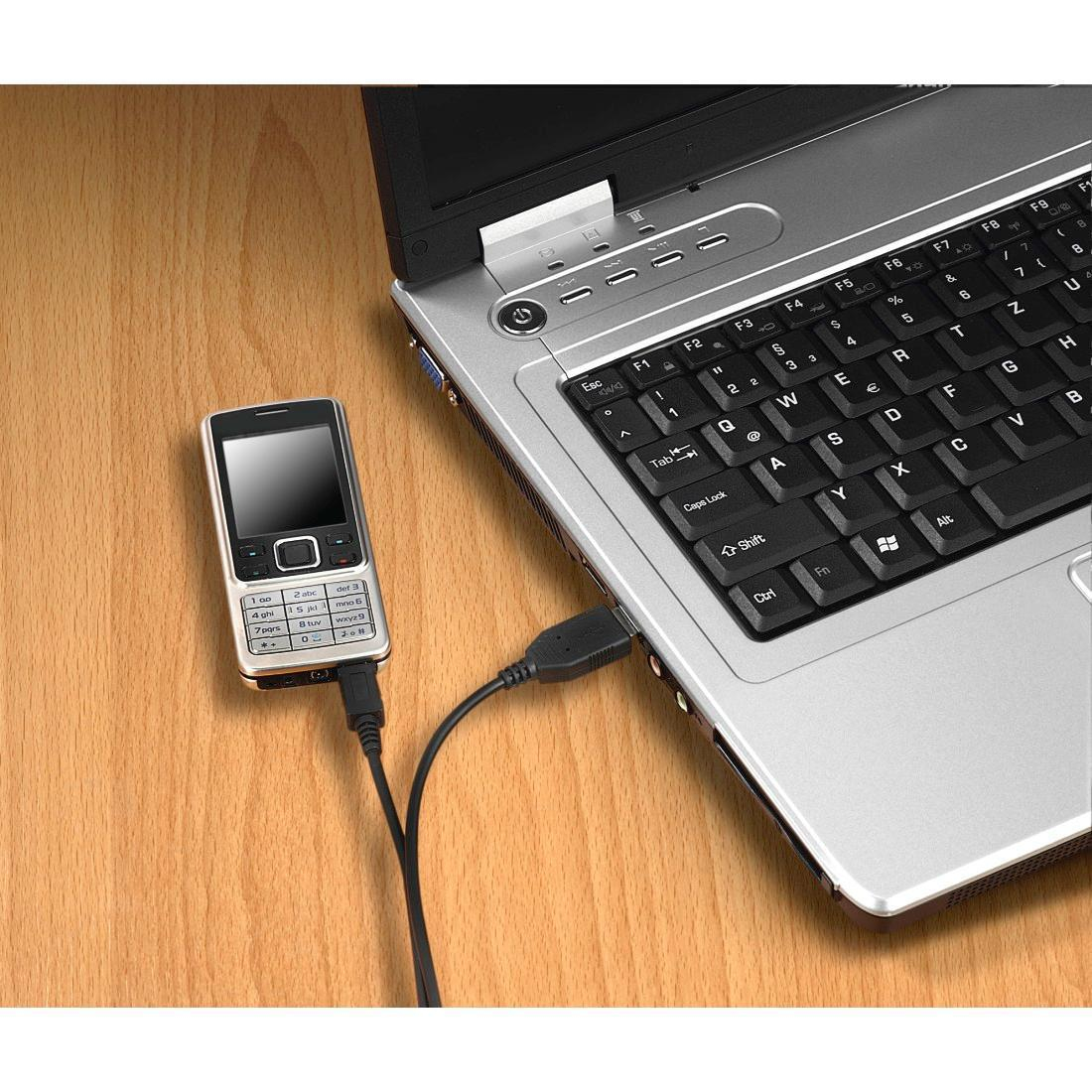 Hama KABEL USB-microUSB 0.6M HAMA czarny