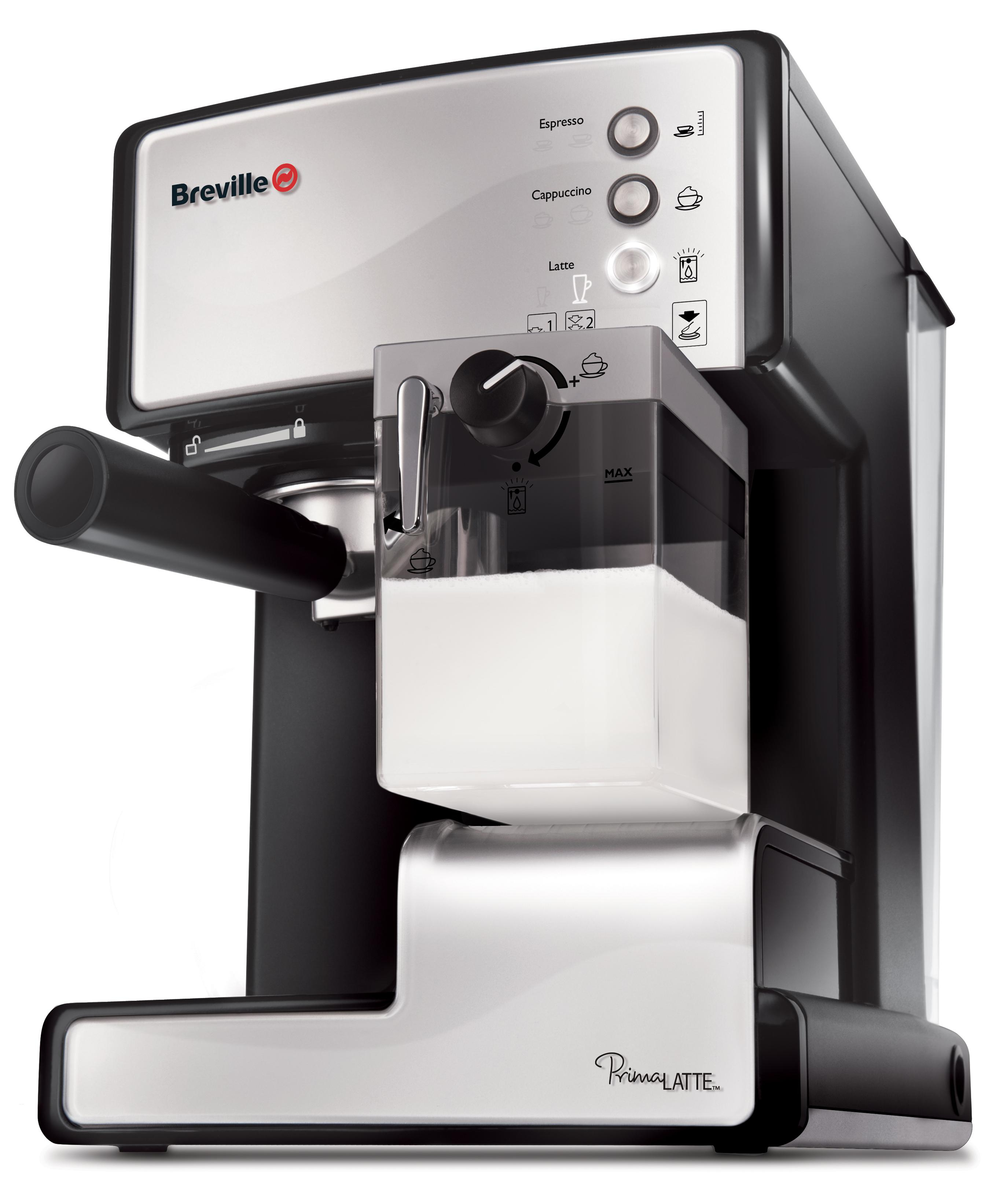 BREVILLE PRIMA LATTE SREBRNY VCF045X
