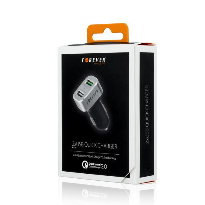 Forever ŁADOWARKA SAMOCHODOWA FOREVER PCC-01 2xUSB QC 3A