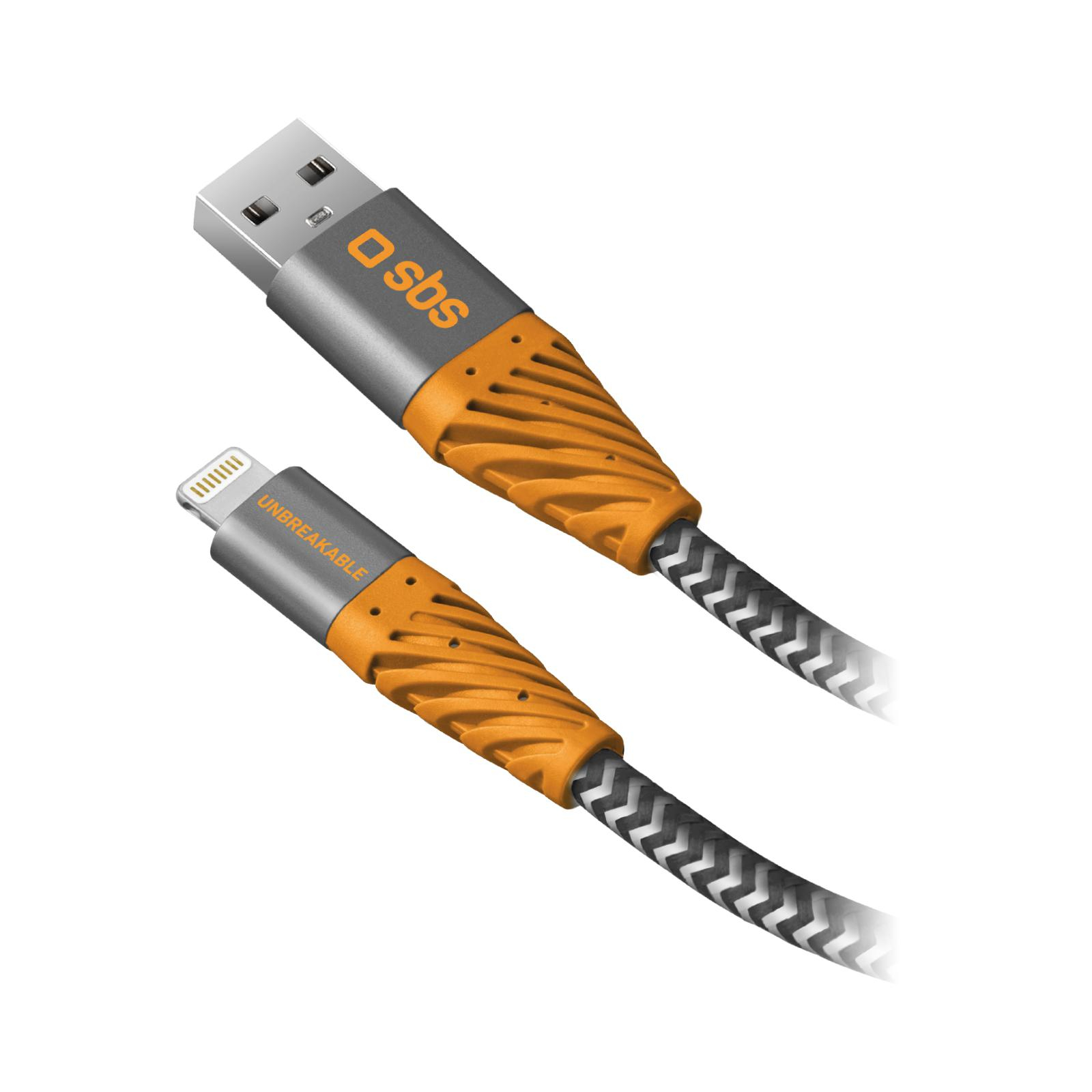 SBS KABEL USB-Lightning SBS 2m Aramid Fibre Reflective #