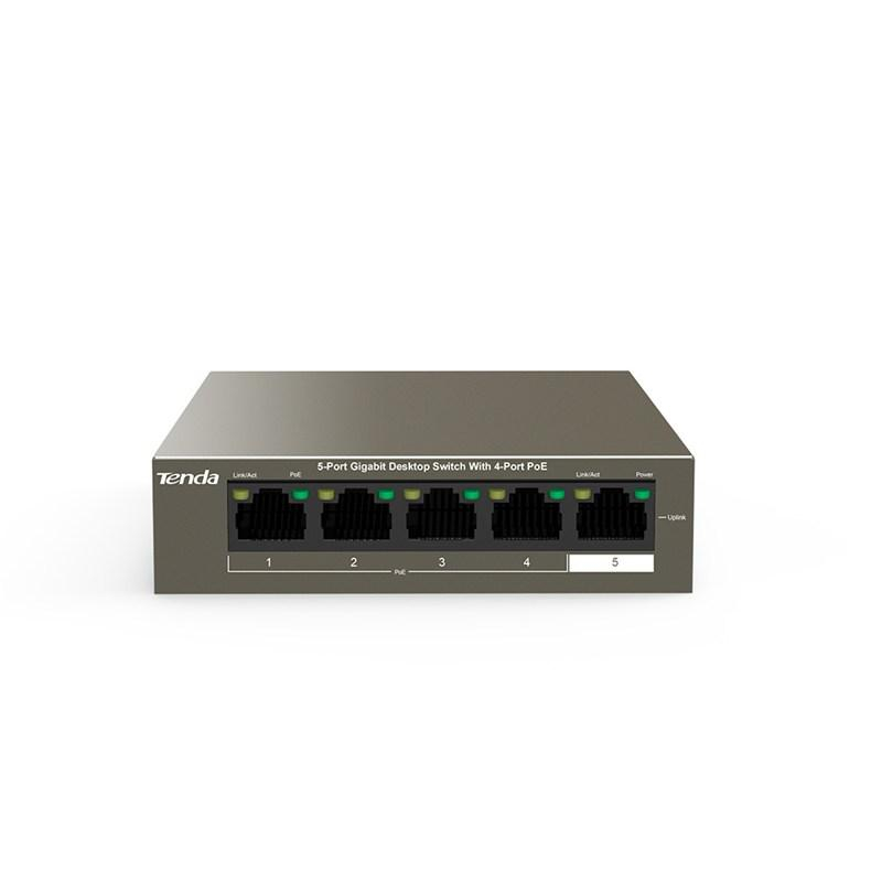 Tenda TEG1105P-4-63W 5-portowy Base-TX RJ45 10/100/1000 Mbps