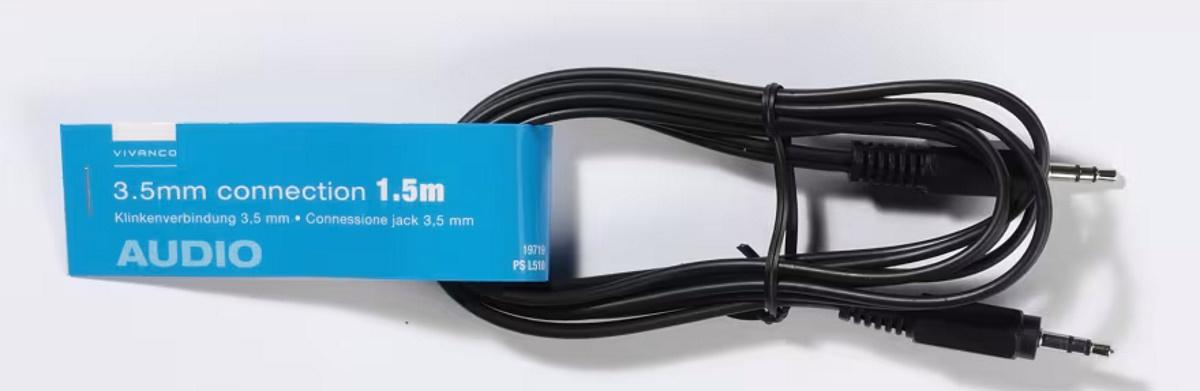 VIVANCO Kabel audio Vivanco 19719 1,5m Czarny #