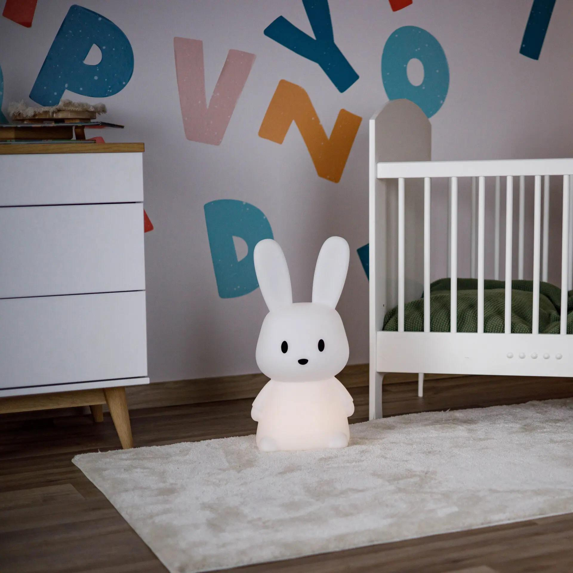 InnoGIO Lampka nocna dla dzieci królik bardzo duży GIOrabbit Mega Ma