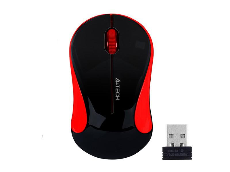 A4Tech MYSZ BEZPRZEWODOWA A4TECH V-Track Czarno-Czerwona