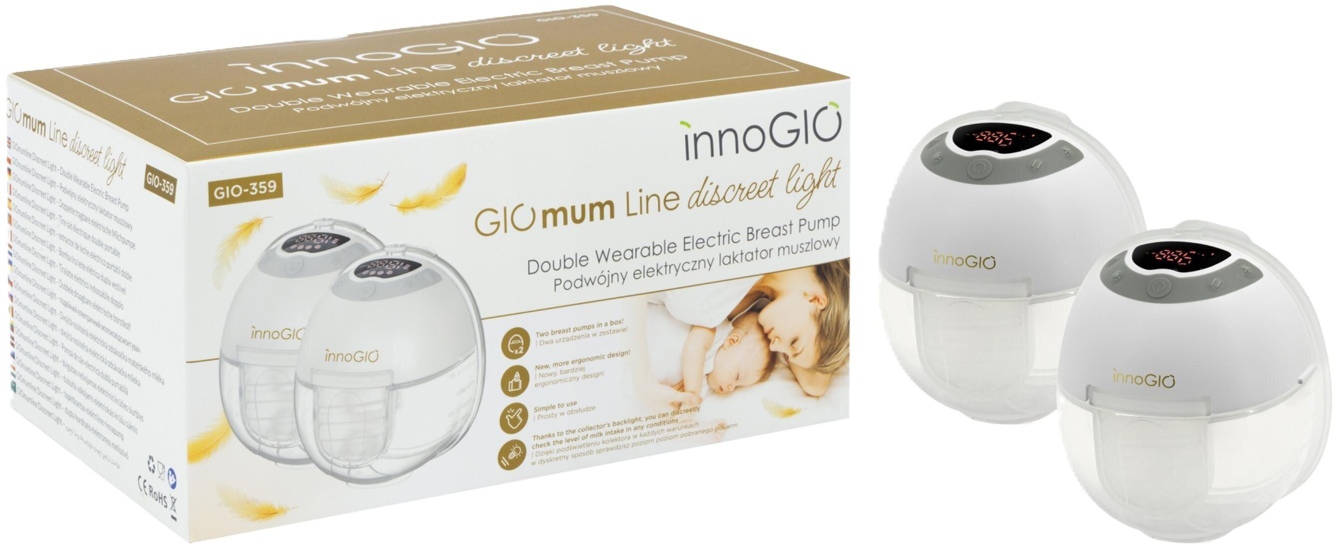 InnoGIO GIOmum Line Discreet Light - Podwójny Elektryczny Laktator Mu