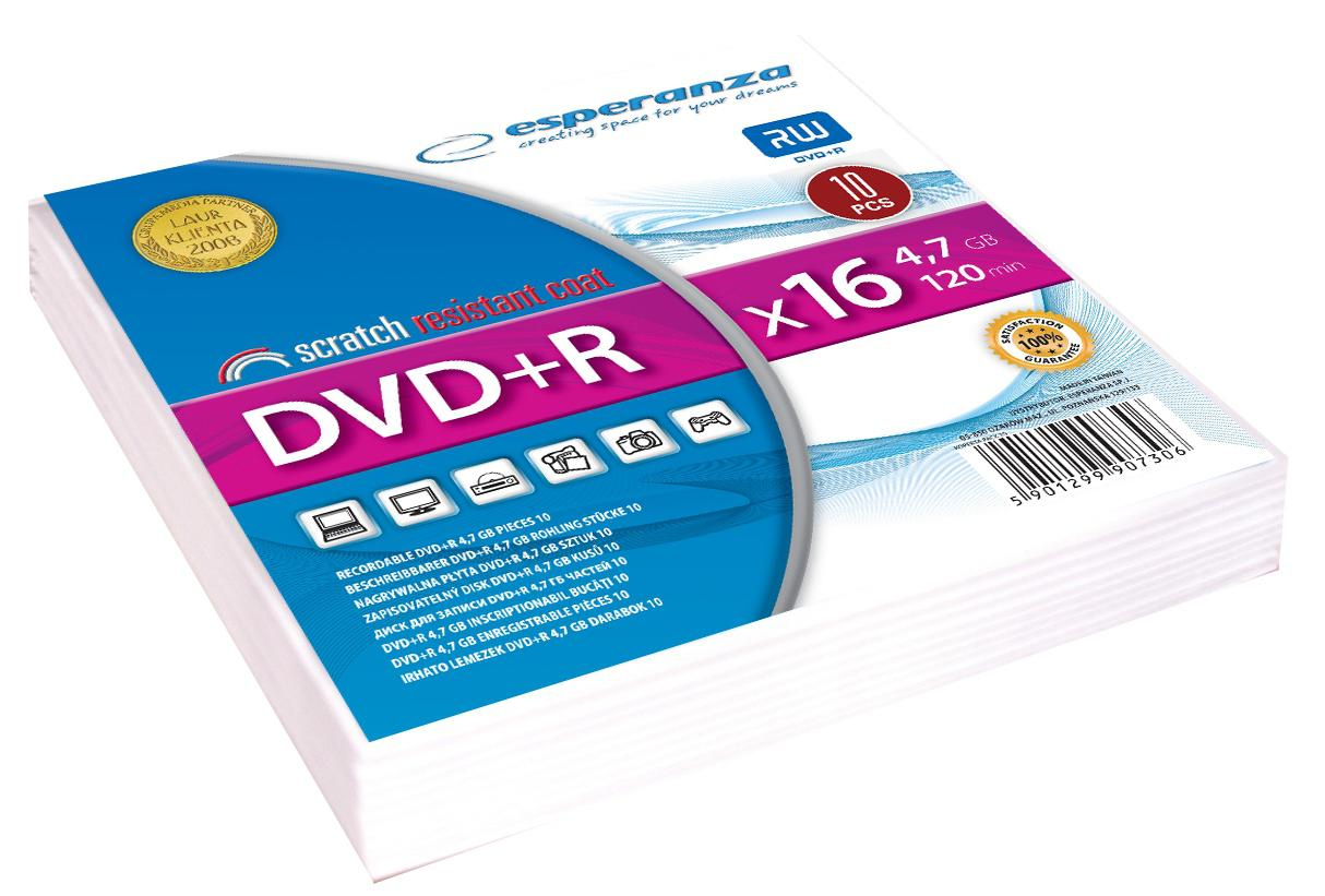 Esperanza PŁYTA DVD+R 4.7GB ESPERANZA koperta 10 sztuk