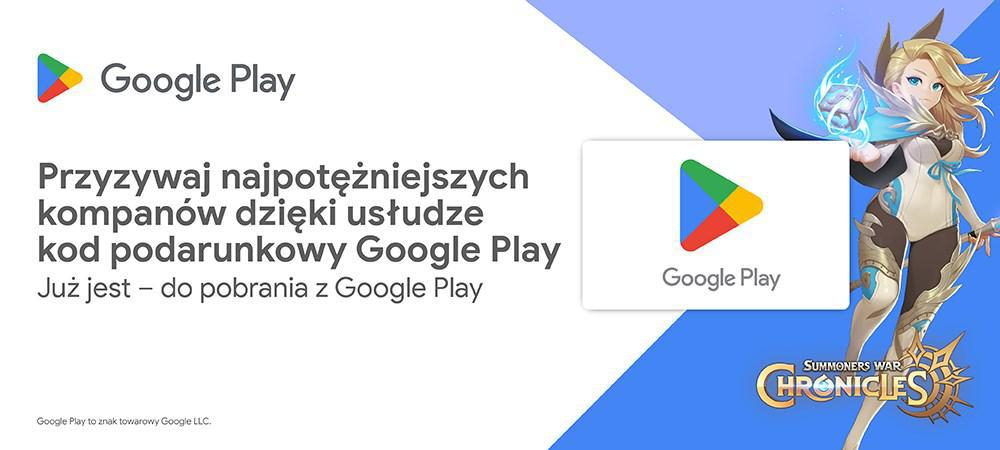 Google Kod Podarunkowy GOOGLE PLAY 50 PLN