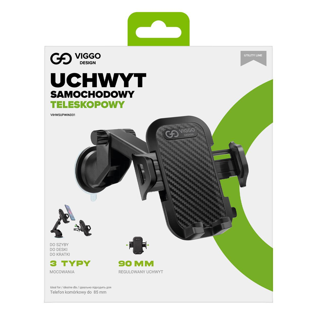 VIGGO DESIGN Uchwyt samochodowy VIGGO 3w1