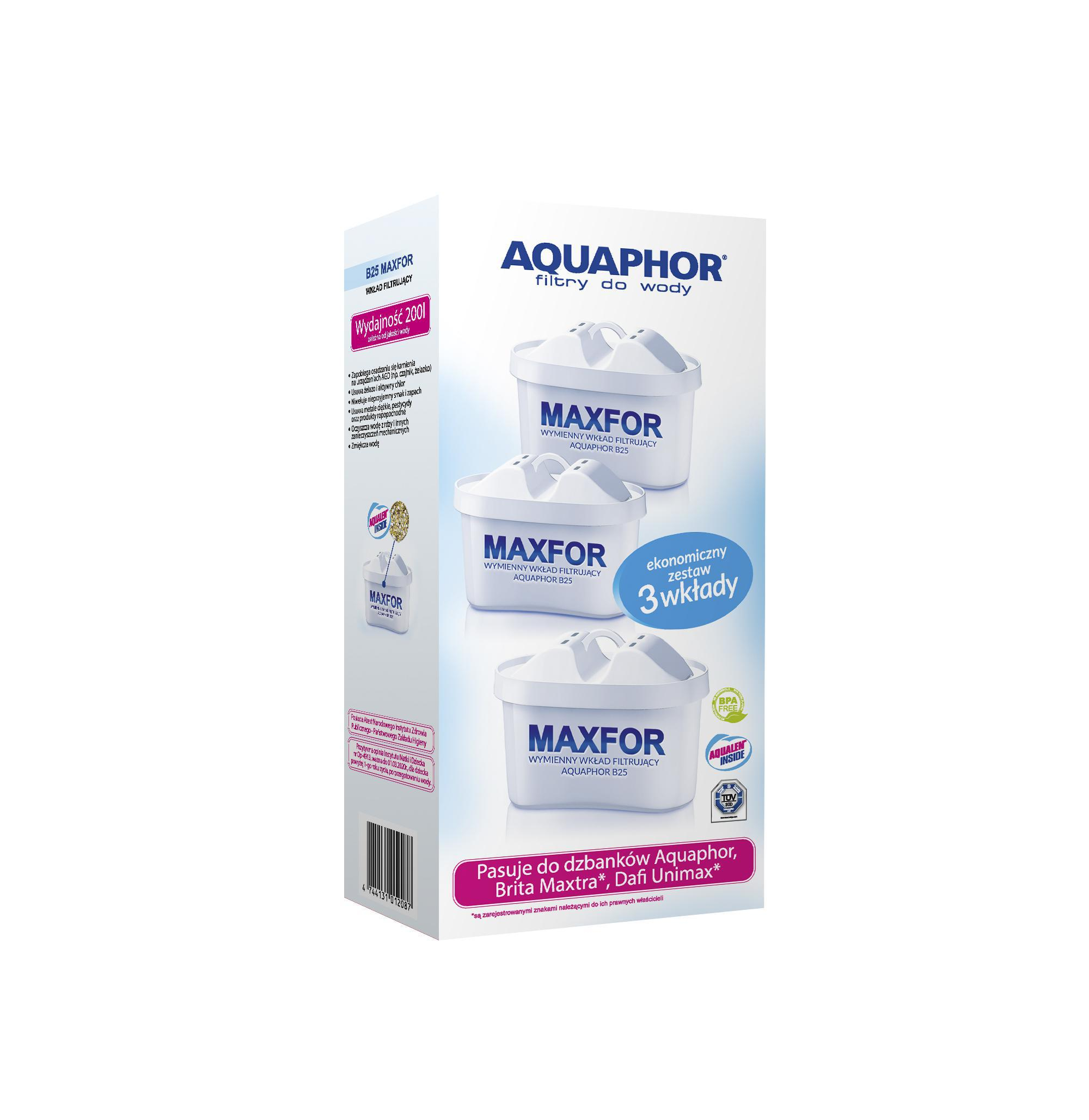 AQUAPHOR Wkład Aquaphor B100-25 Maxfor (3 szt.)