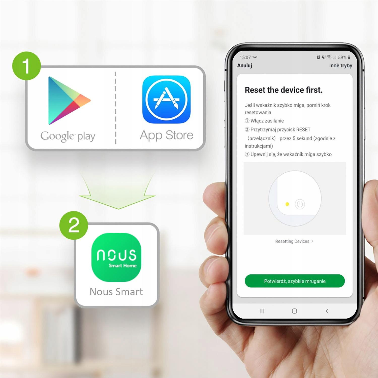 Nous P4 Smart WIFI RGB Bulb E14