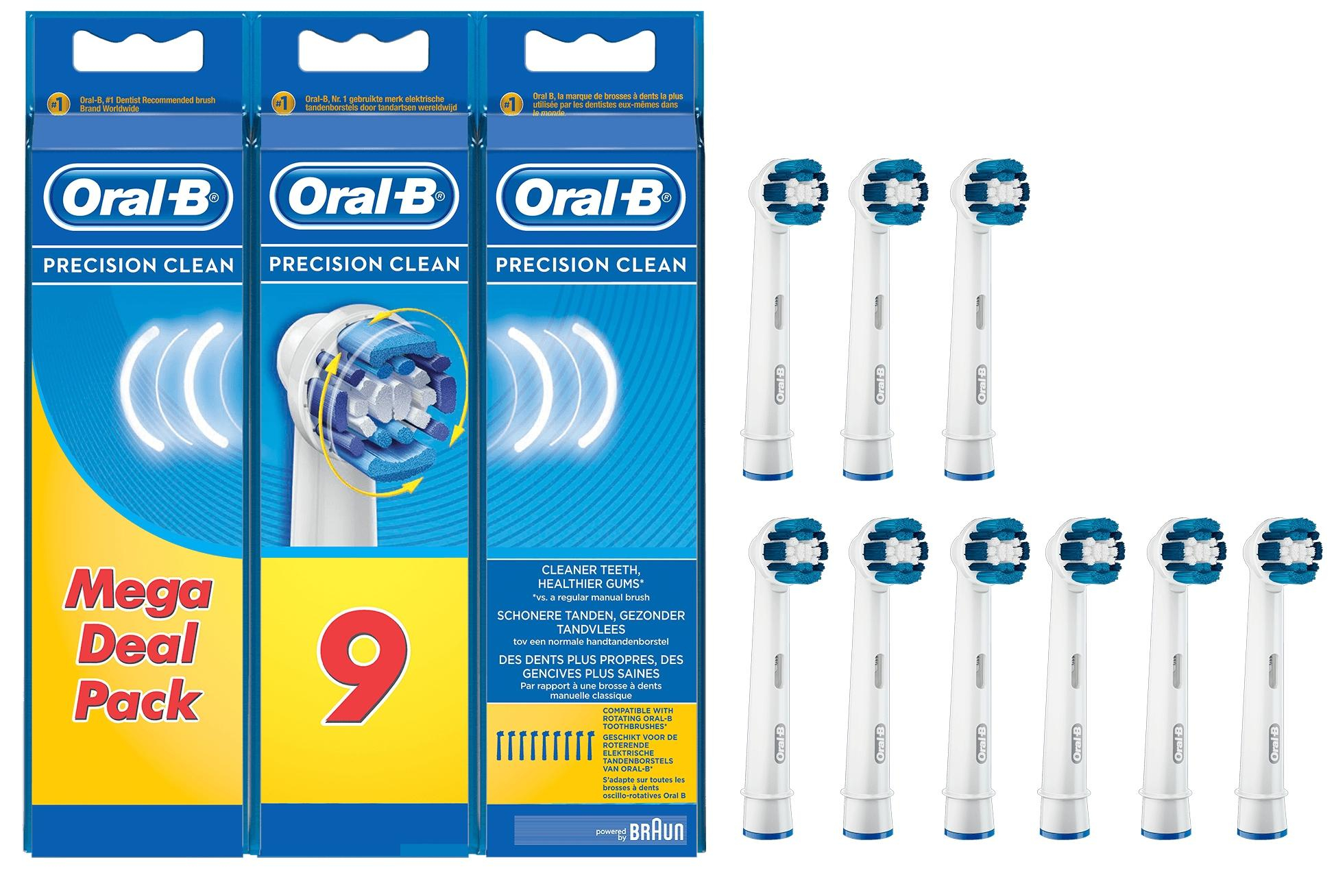 Oral-B KOŃCÓWKI DO SZCZOTECZKI ORAL-B 9SZT EB20-9