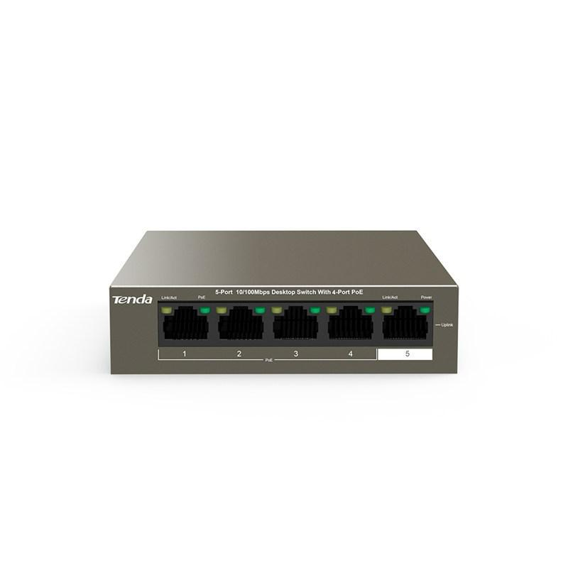 Tenda TEF1105P-4-63W 5-portowy RJ45 Base-TX 10/100 Mb/s