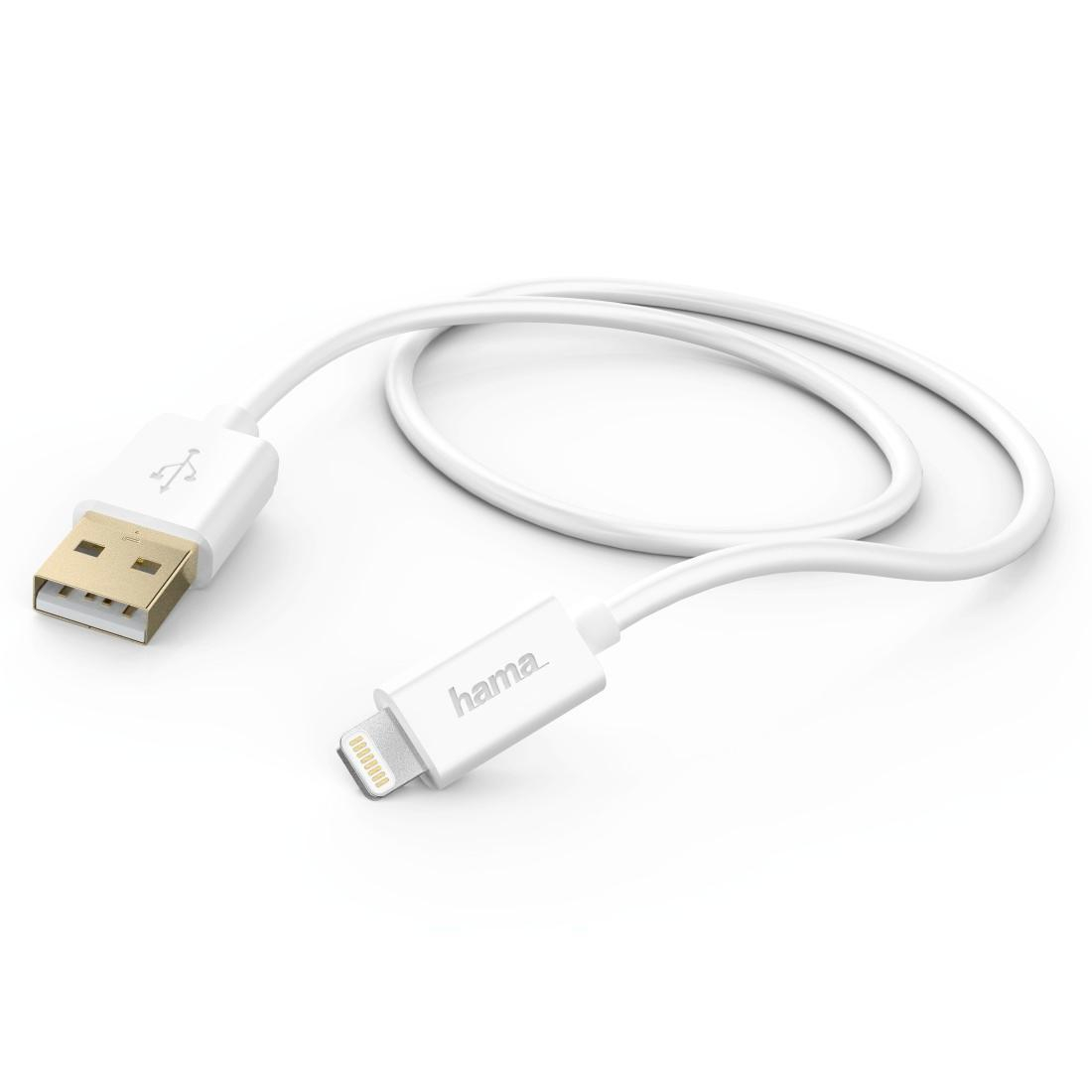 Hama KABEL USB-Lightning 1.5M MFI HAMA biały #