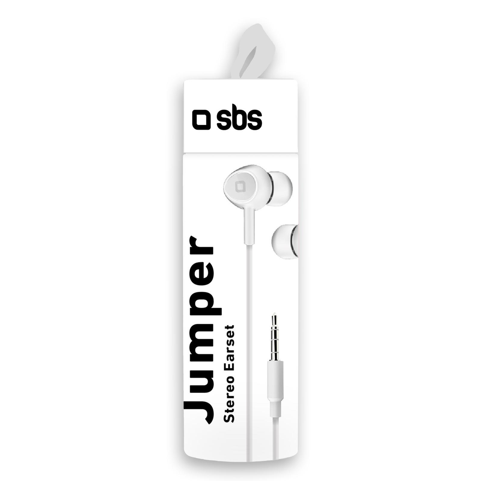 SBS SŁUCHAWKI DOUSZNE SBS Jumper Białe #