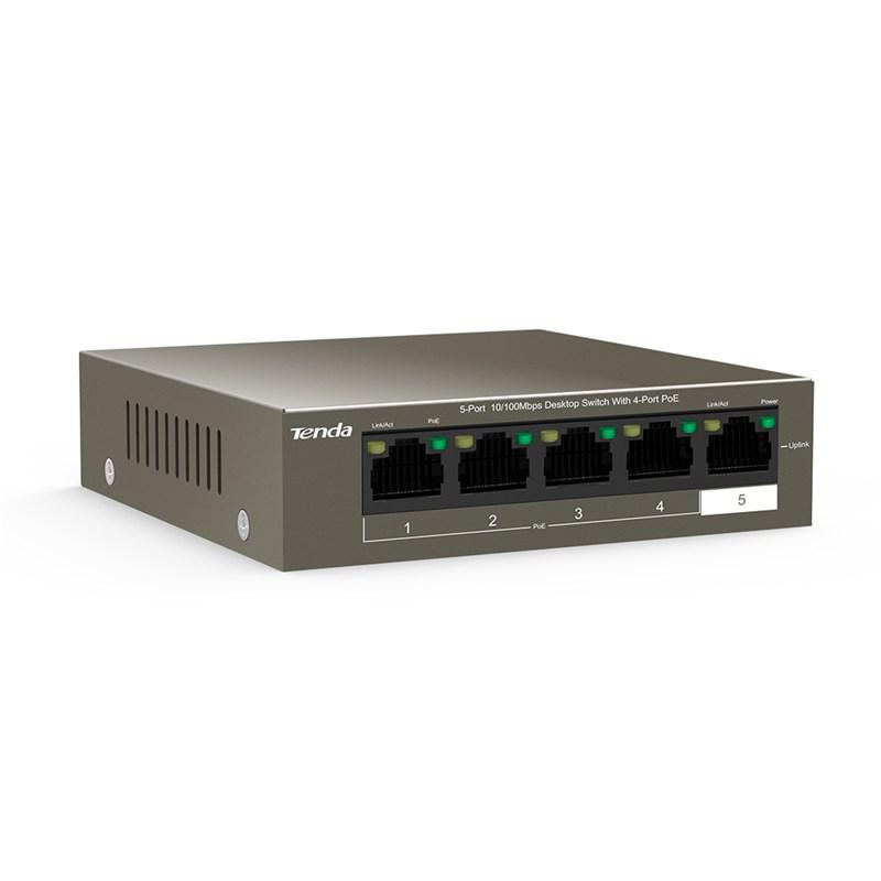 Tenda TEF1105P-4-63W 5-portowy RJ45 Base-TX 10/100 Mb/s