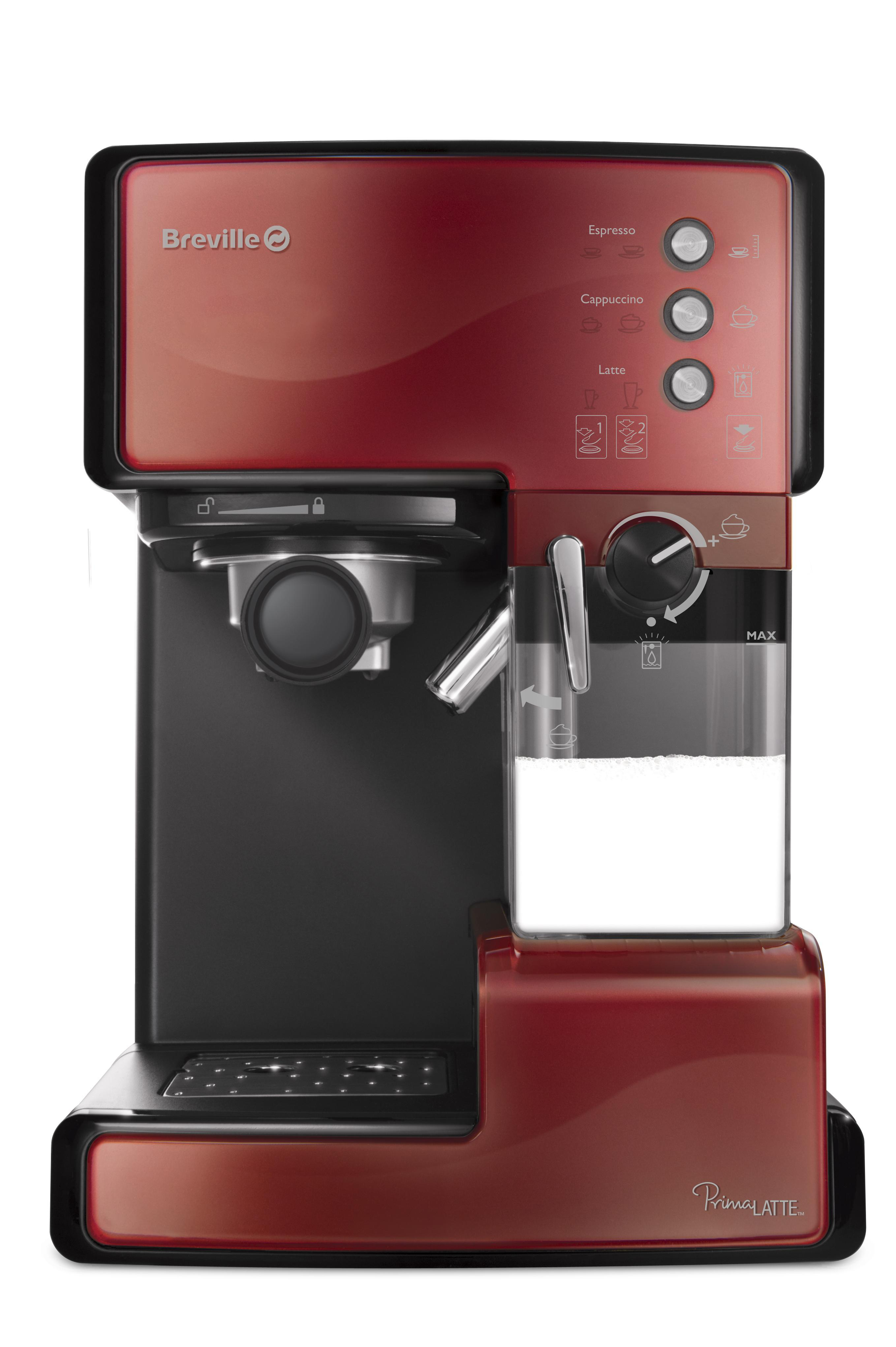 BREVILLE PRIMA LATTE CZERWONY VCF046X