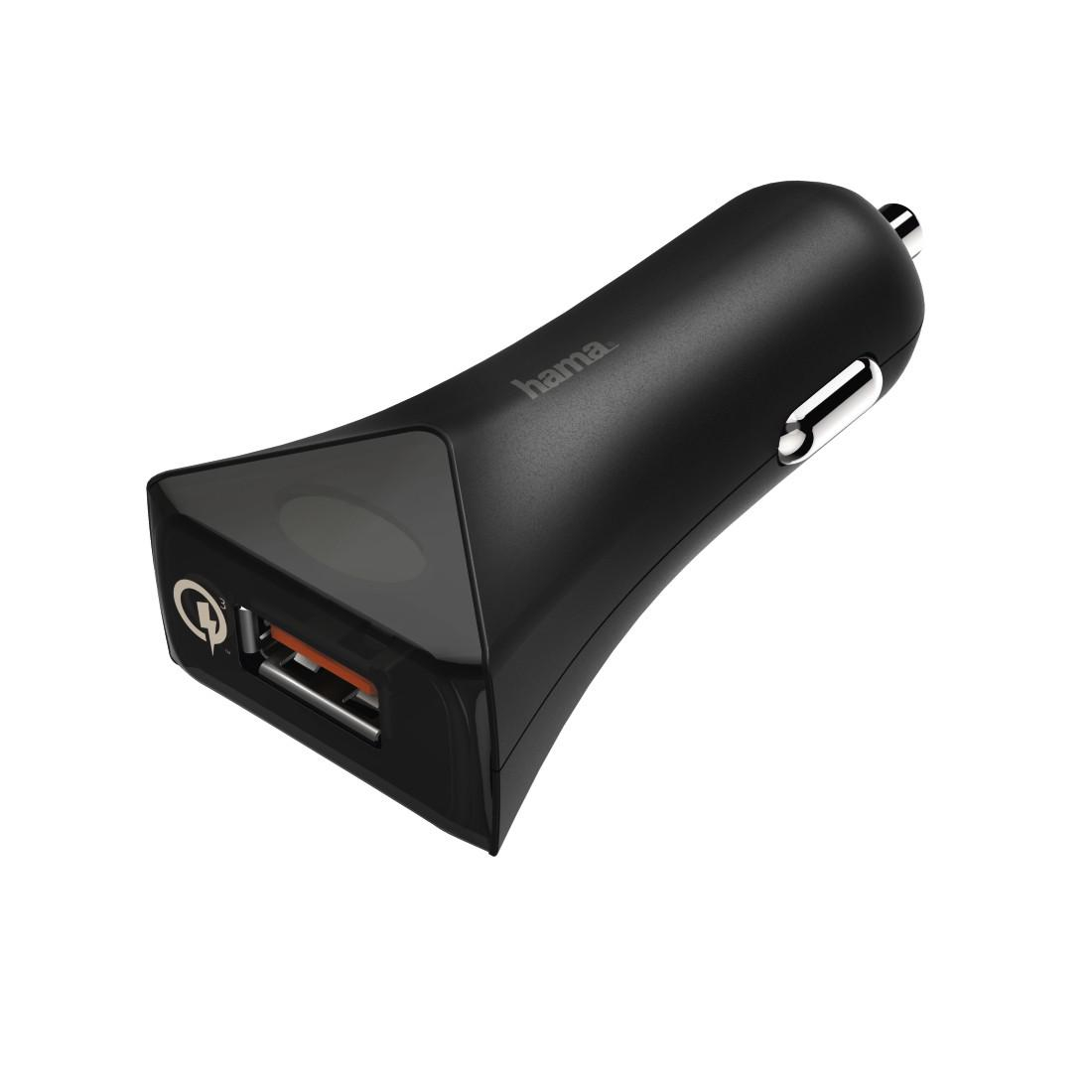 Hama ŁADOWARKA SAMOCHODOWA 1xUSB QC 3.0 CZARNA #