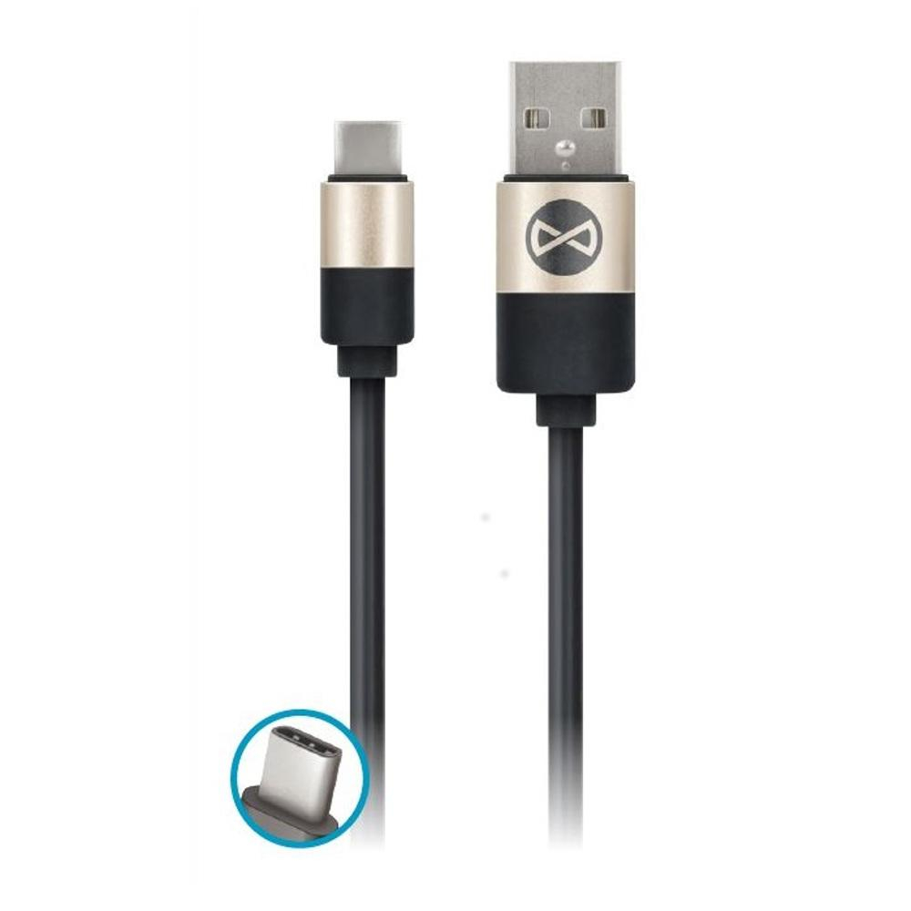 Forever Kabel USB - USB-C 1M FOREVER modern czarny