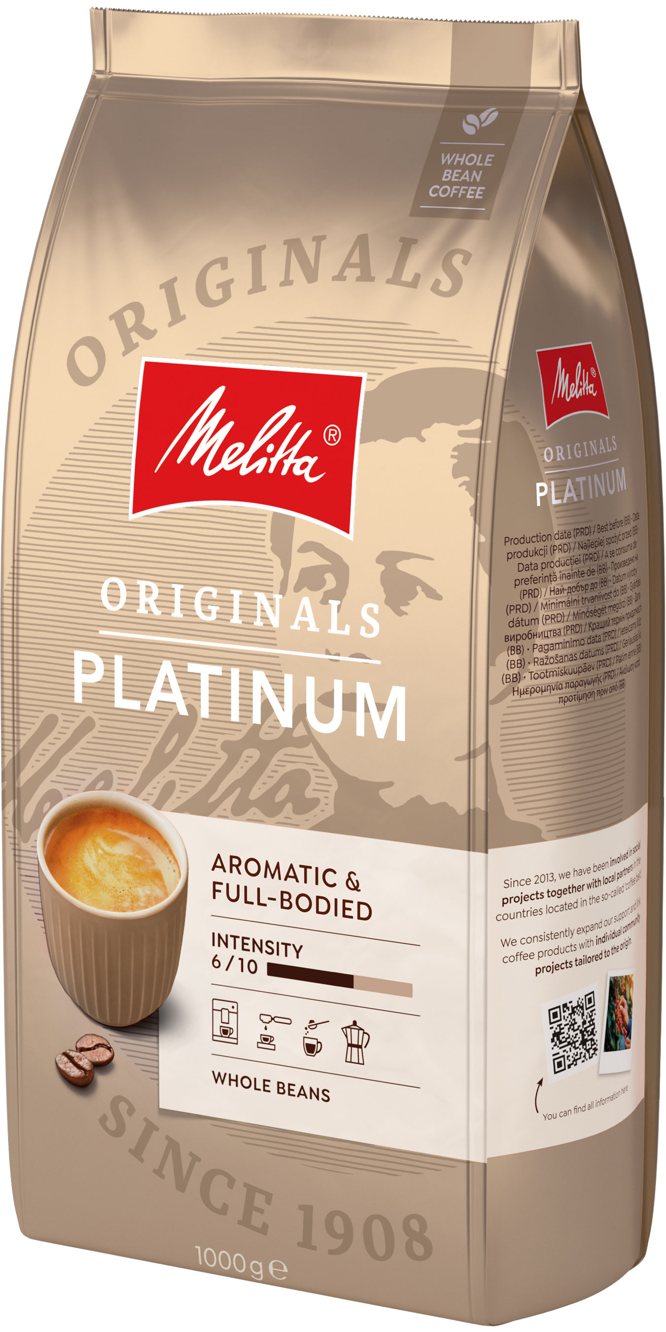 Melitta Kawa Melitta Originals Platinum 1000g