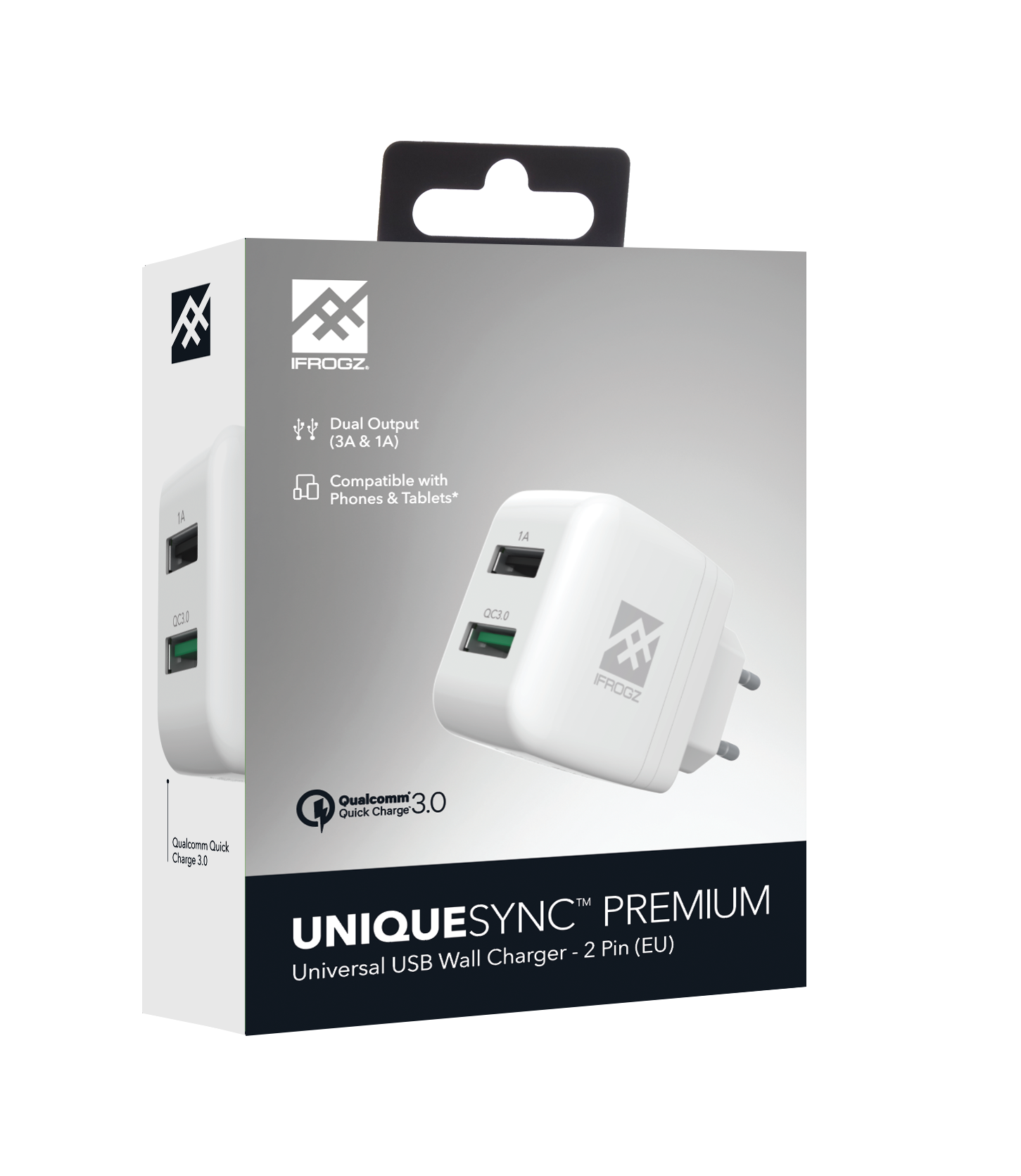 iDeal ładowarka 2xUSB QC 3.0 biała