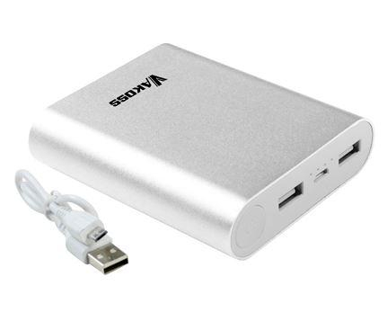 Vakoss POWERBANK VAKOSS 10.000 mAh TP-2588S Srebrny #