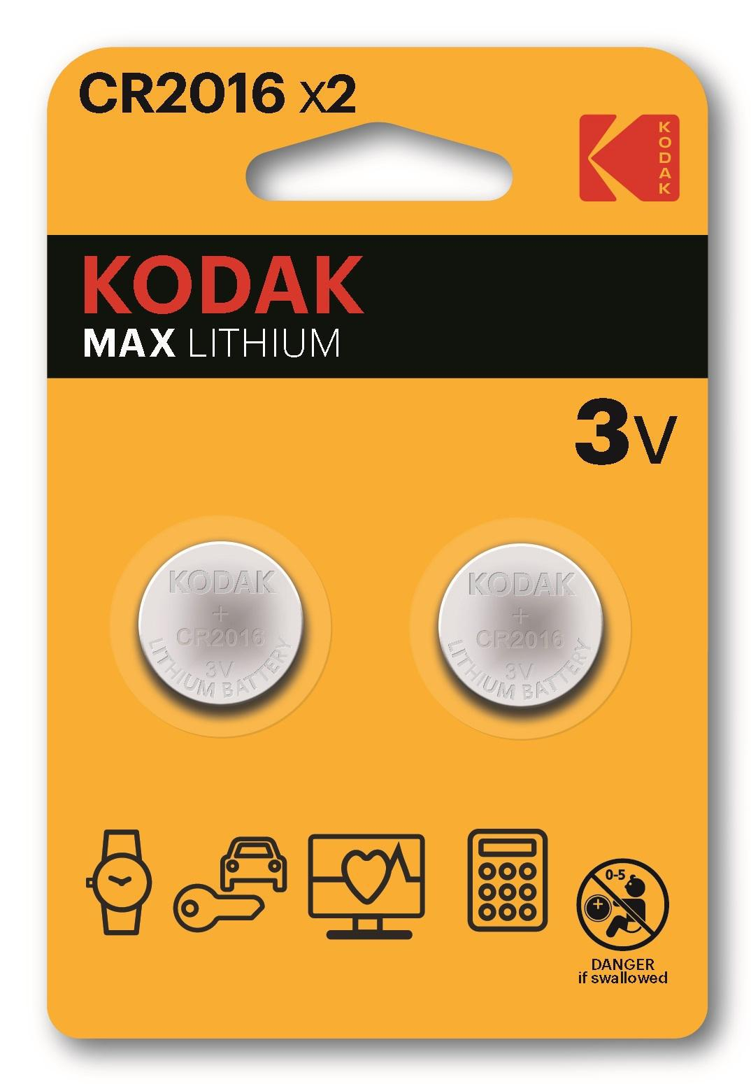 Kodak Bateria Kodak CR2016 battery (2 pack)