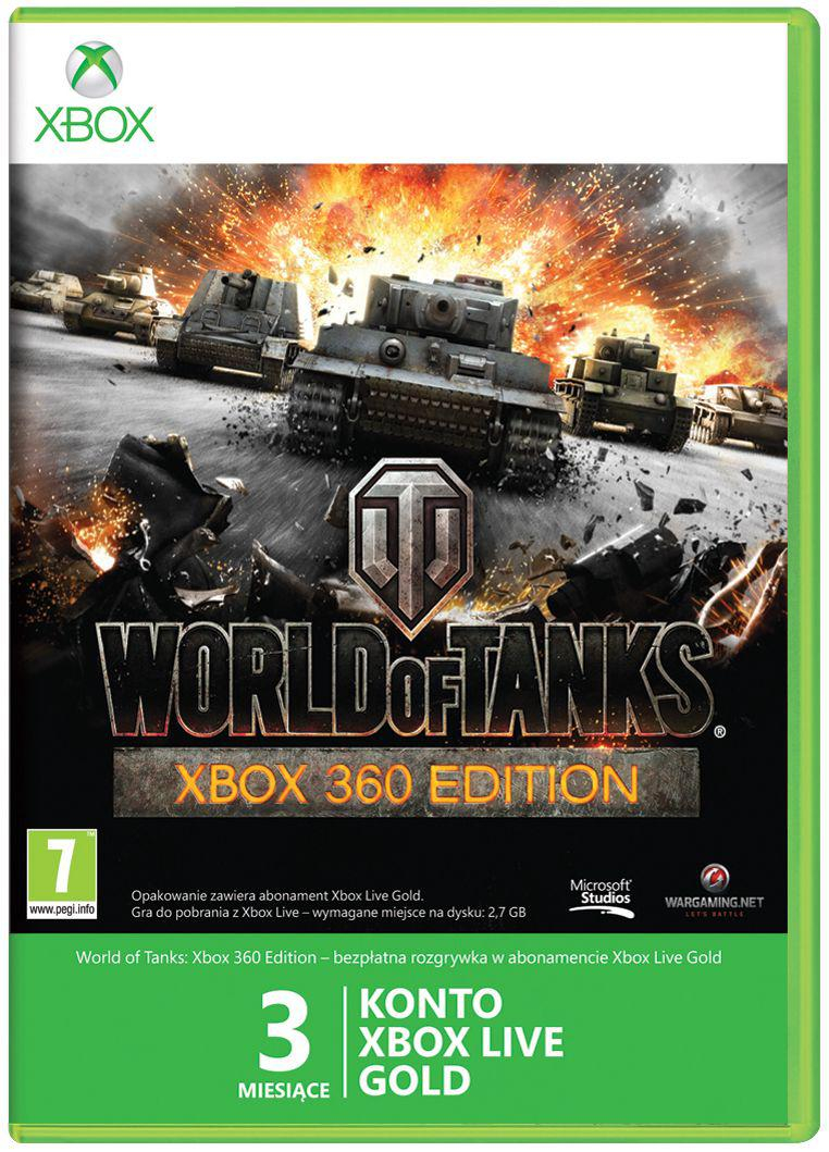 Microsoft Xbox Live Gold - World of Tanks - abonament 3mce