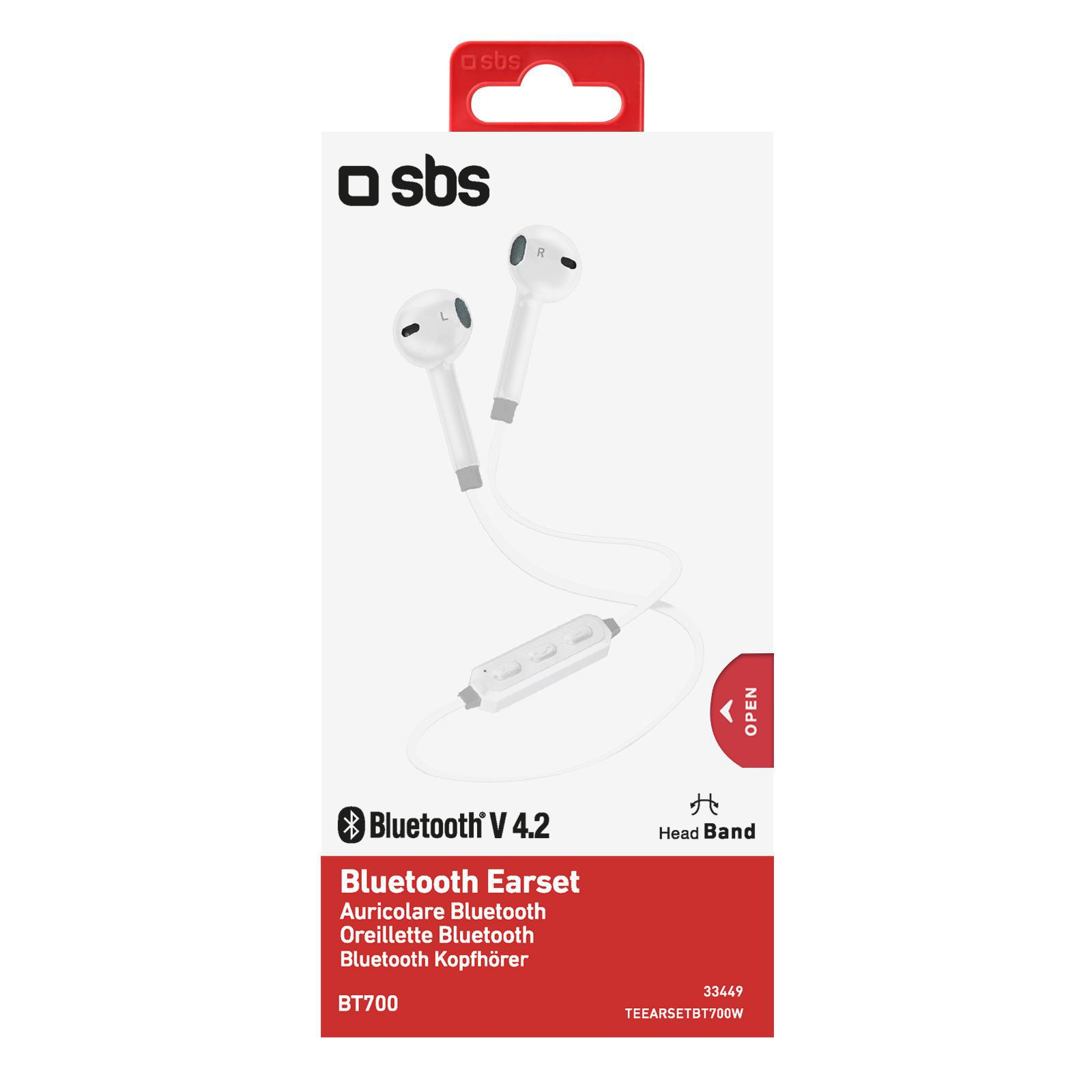 SBS SŁUCHAWKI DOUSZNE BT SBS IN-EAR Białe