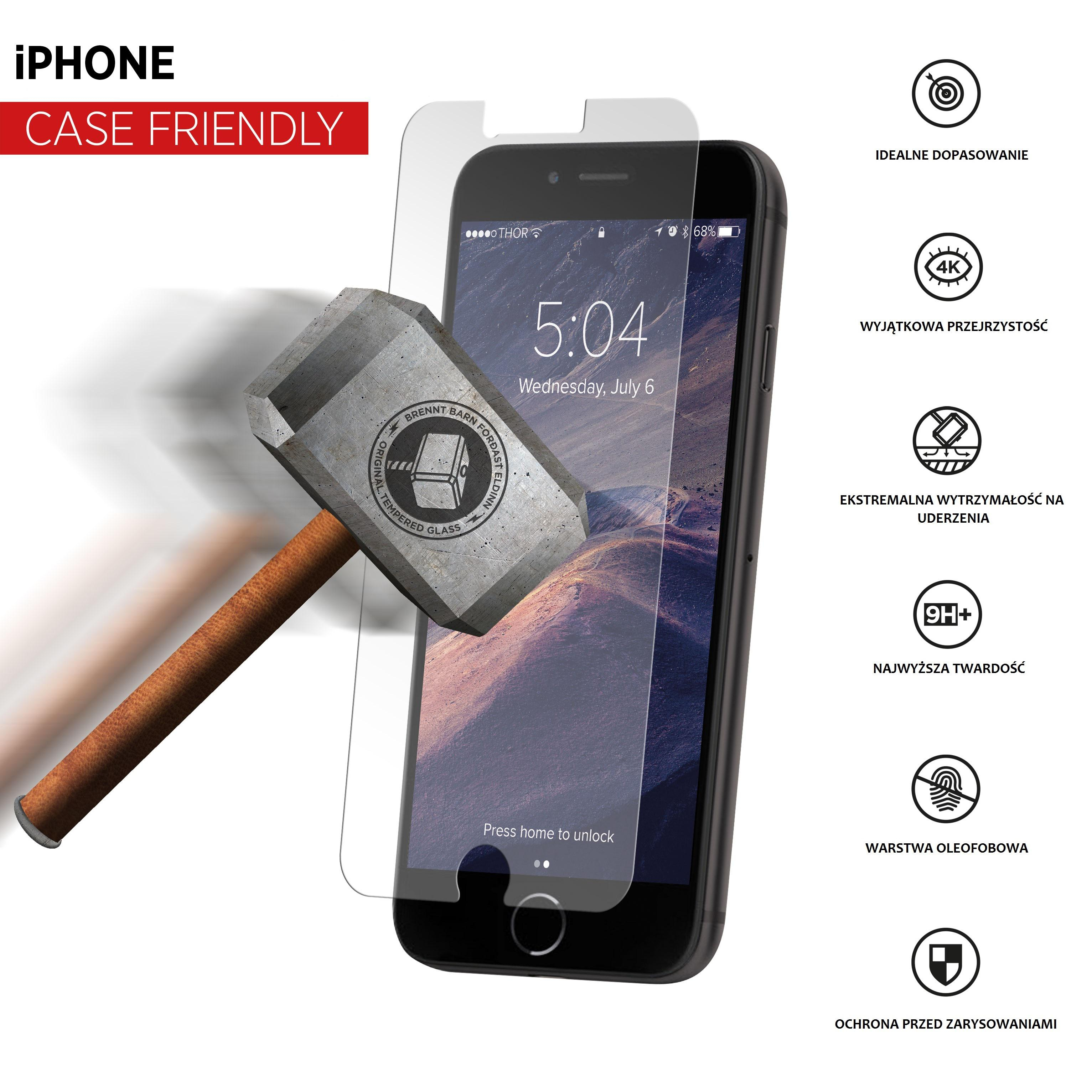 THOR SZKŁO do iPhone 8/7/6S/6 Thor Case Friendly #