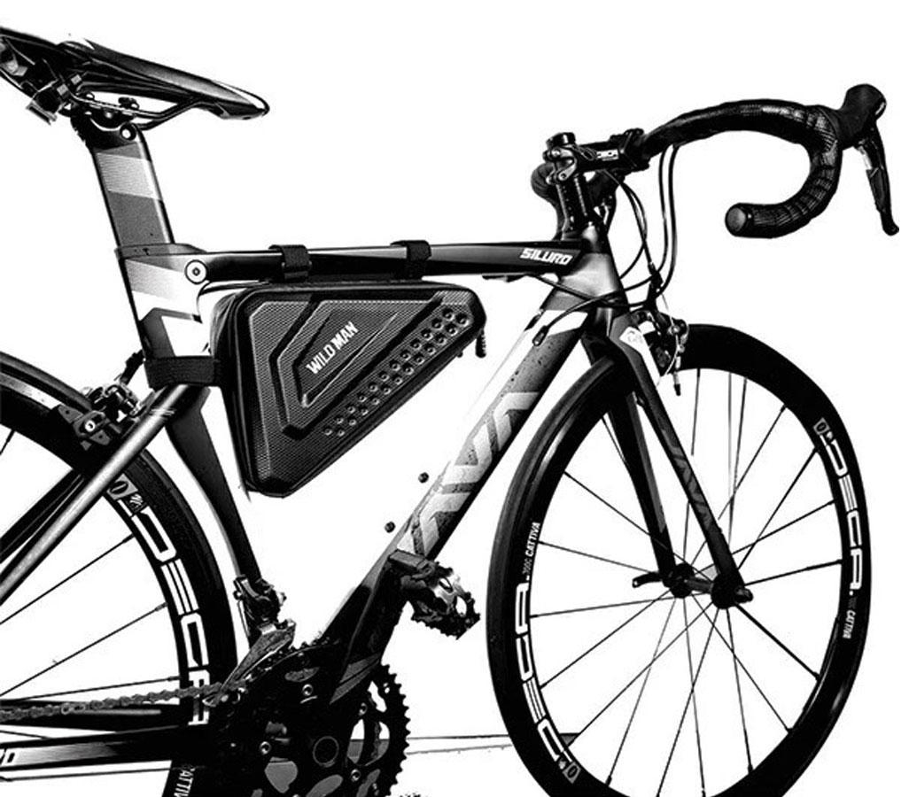 WILDMAN Etui/sakwa na ramę roweru ES19 1L uchwyt rowerowy czarna/bla