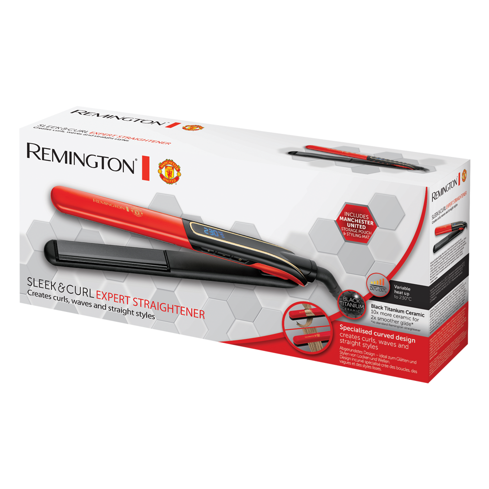 Remington Prostownica S6755 Sleek & Curl Expert Manchester United Edit