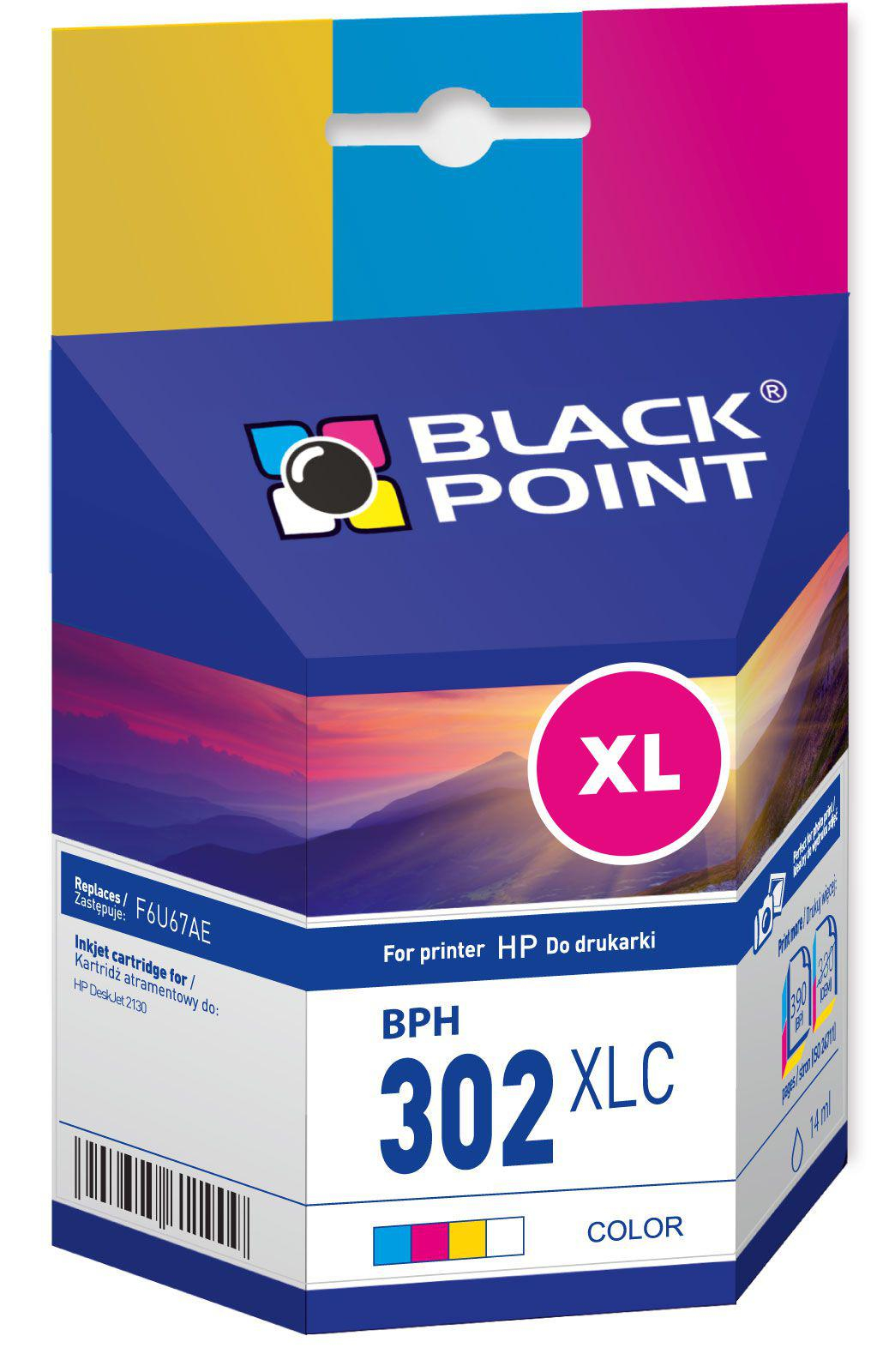 Black Point BLACK POINT BPH302XLC Zamiennik do HP302XL F6U67AE