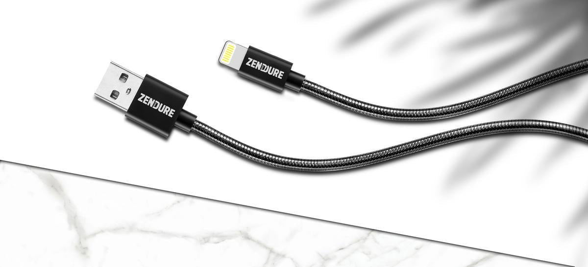 ZENDURE Kabel USB-Lightning Zendure 1m Alu czarny #