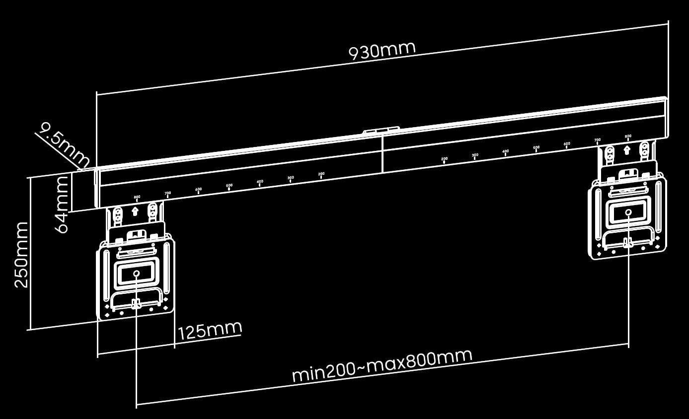 Wysoka jakość wykonania VIGGO DESIGN UCHWYT TV