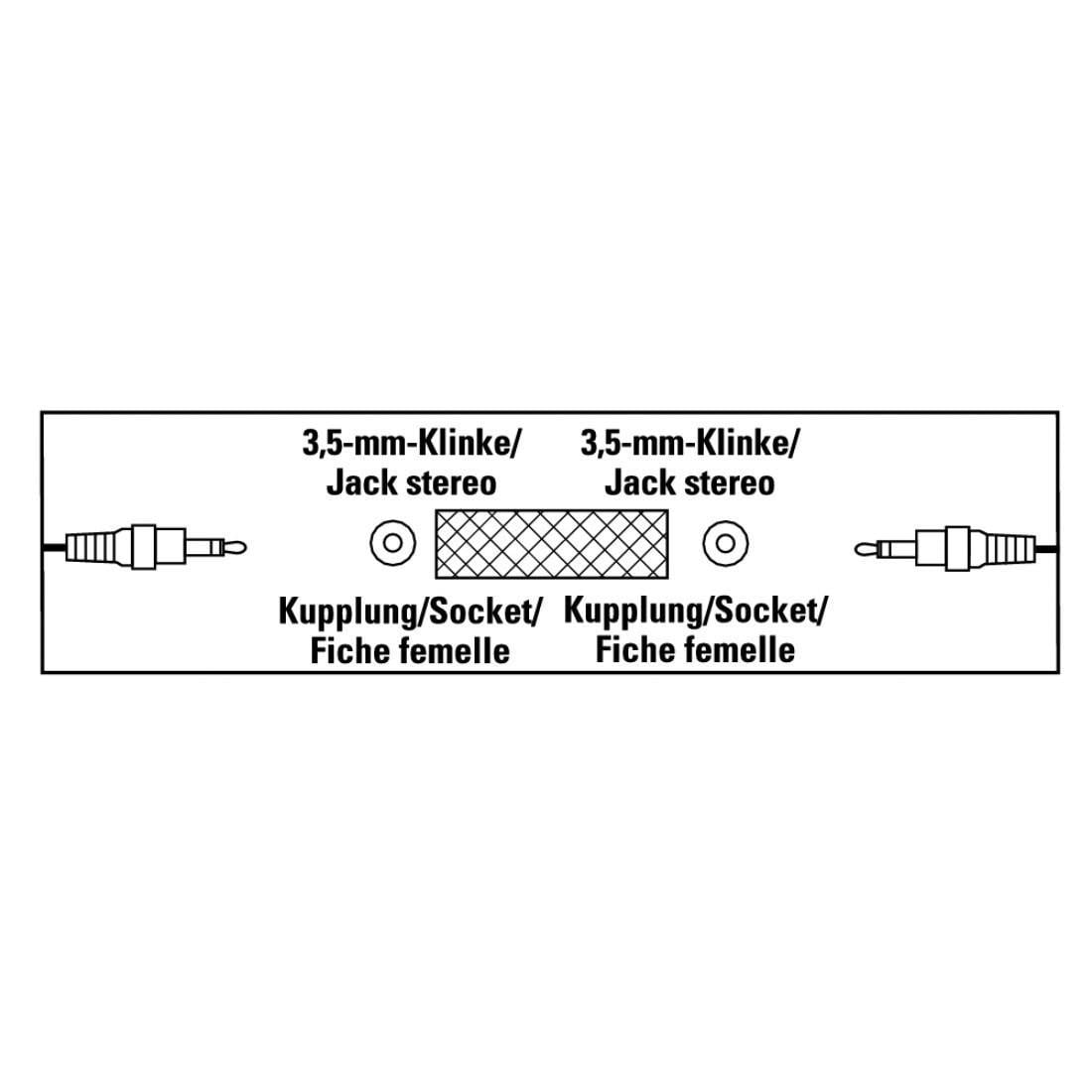 Hama ADAPTER JACK 3,5 GN. - JACK 3,5 GN. STEREO