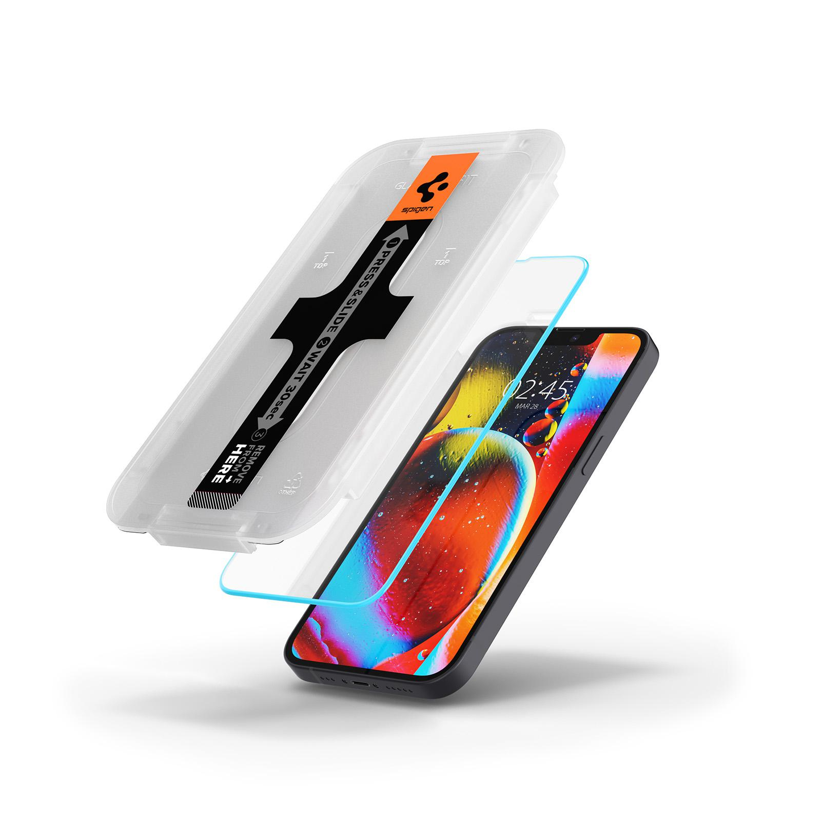 Spigen SZKŁO HARTOWANE SPIGEN GLAS.TR ”EZ FIT” 2-PACK IPHONE 13 PRO
