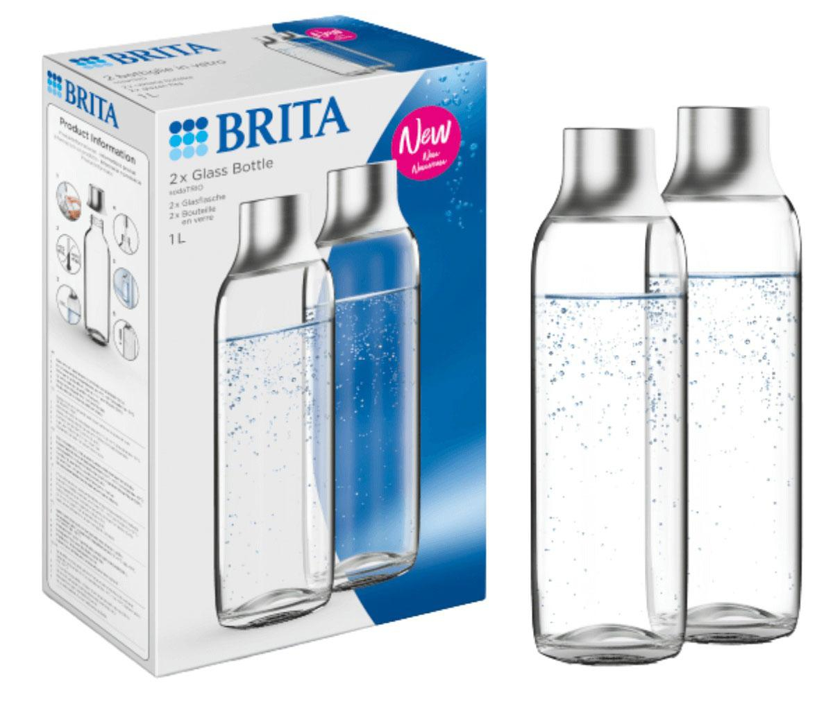 Brita Butelka do SodaTrio szklana 2 szt.