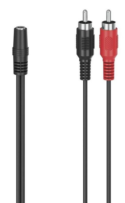 Hama ADAPTER JACK 3,5 STEREO GN. - 2xCINCH WT.