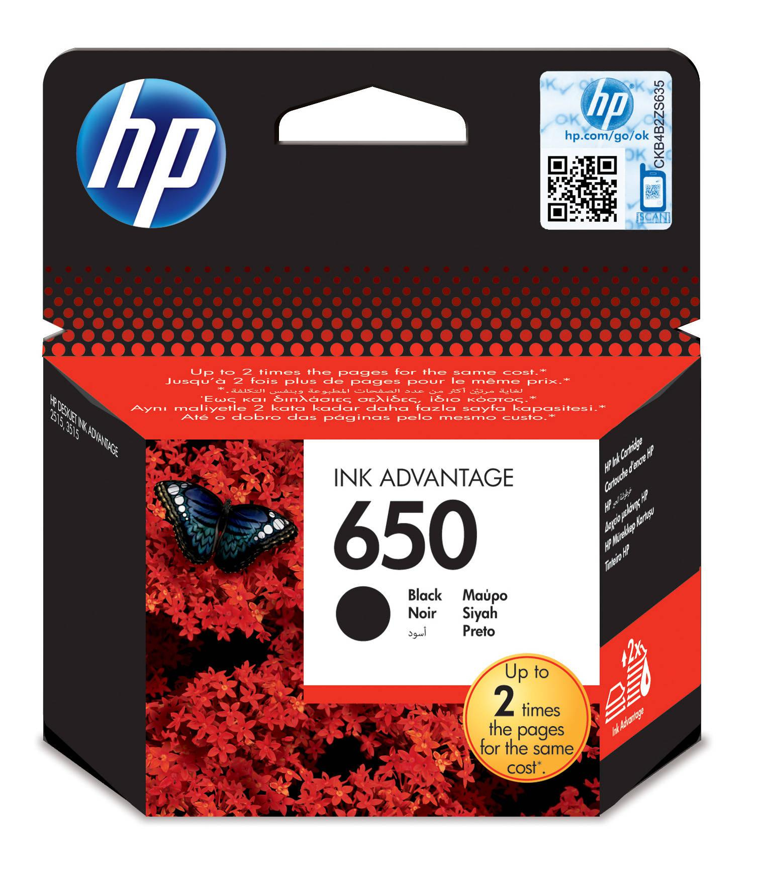 HP Tusz 650 Black CZ101AE