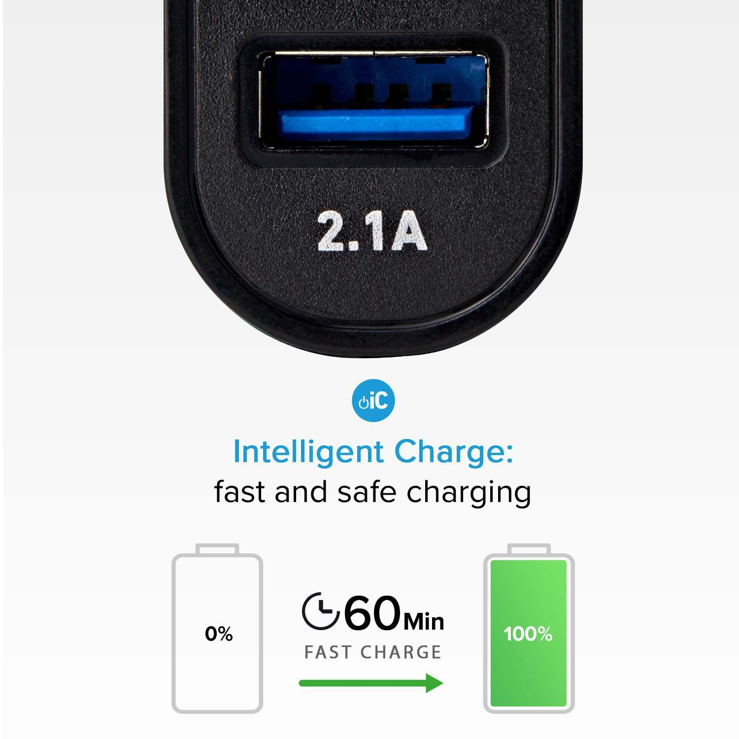 SBS Ładowarka samochodowa 12/24V 3100 mAh ultra fast charge, USB