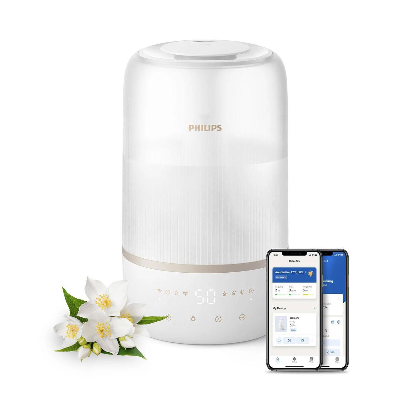 Philips HU1510/04 Nawilżacz powietrza o wysokiej wydajności, biały/s