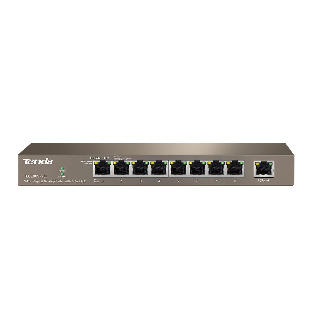 Tenda TEG1009P-EI 9-portowy Gigabitowy 10/100 Mb/s