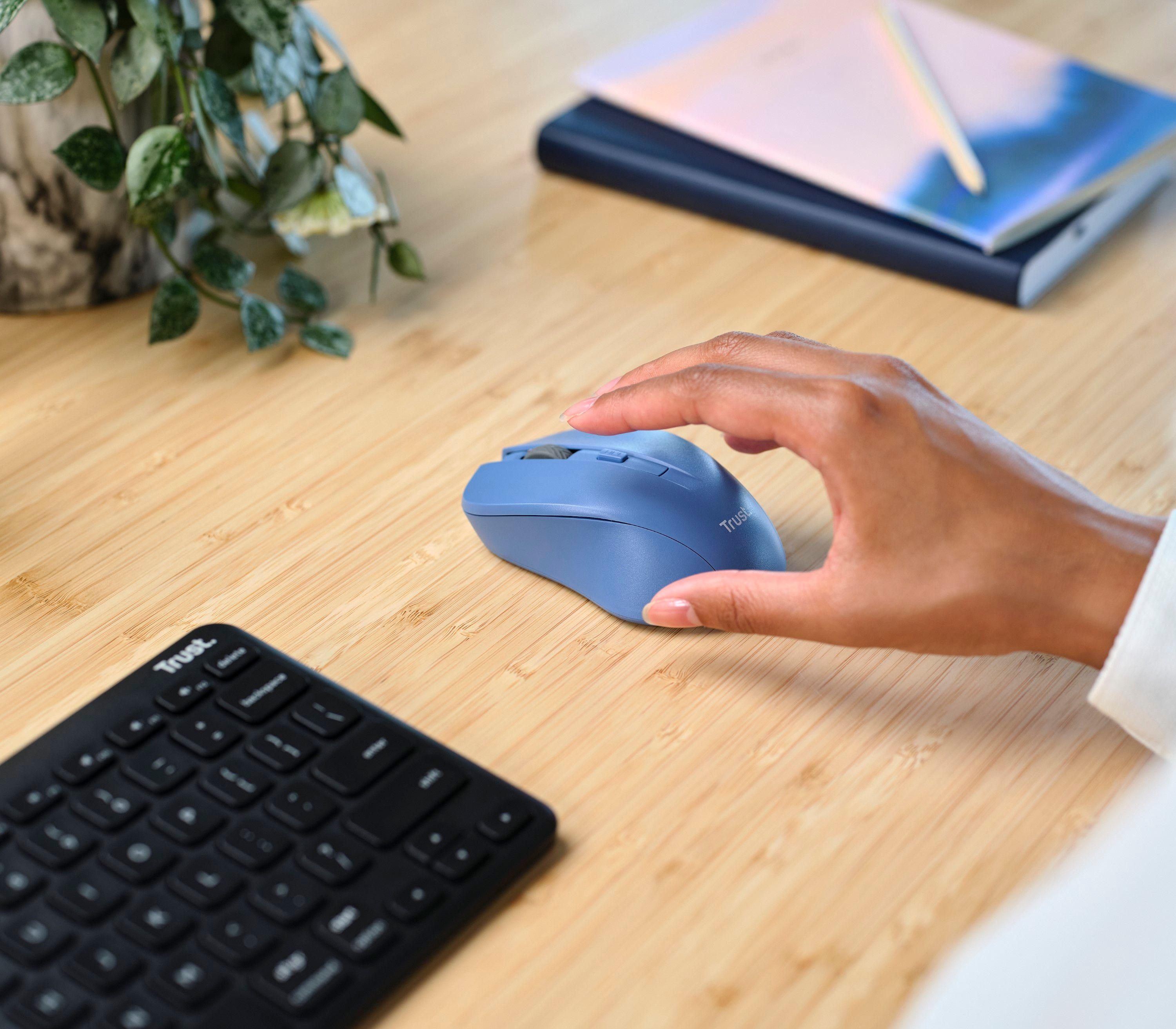 Trust MYSZ BEZPRZEWODOWA TRUST Mydo Silent Eco Niebieska