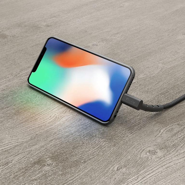 Hama USB-microUSB STAND 1,5m czarny