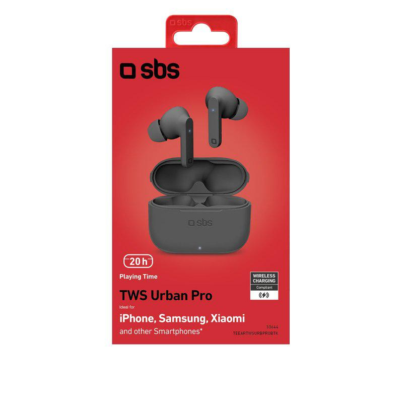 SBS SŁUCHAWKI DOUSZNE TWS SBS Urban Pro Earbuds Czarne