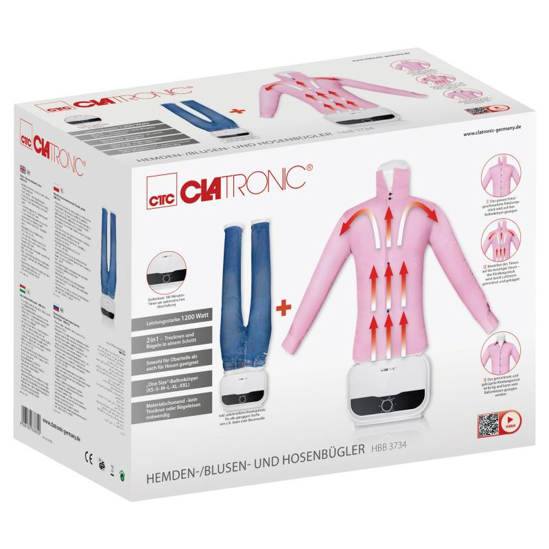 Clatronic Manekin do prasowania koszul i spodni HBB 3734