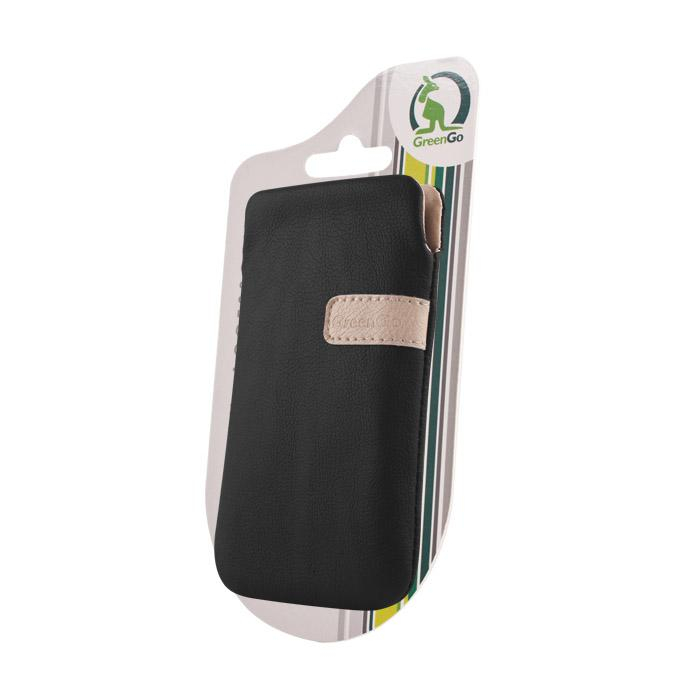 GREENGO Etui Fiesta XXL do Samsung i9100 czarne