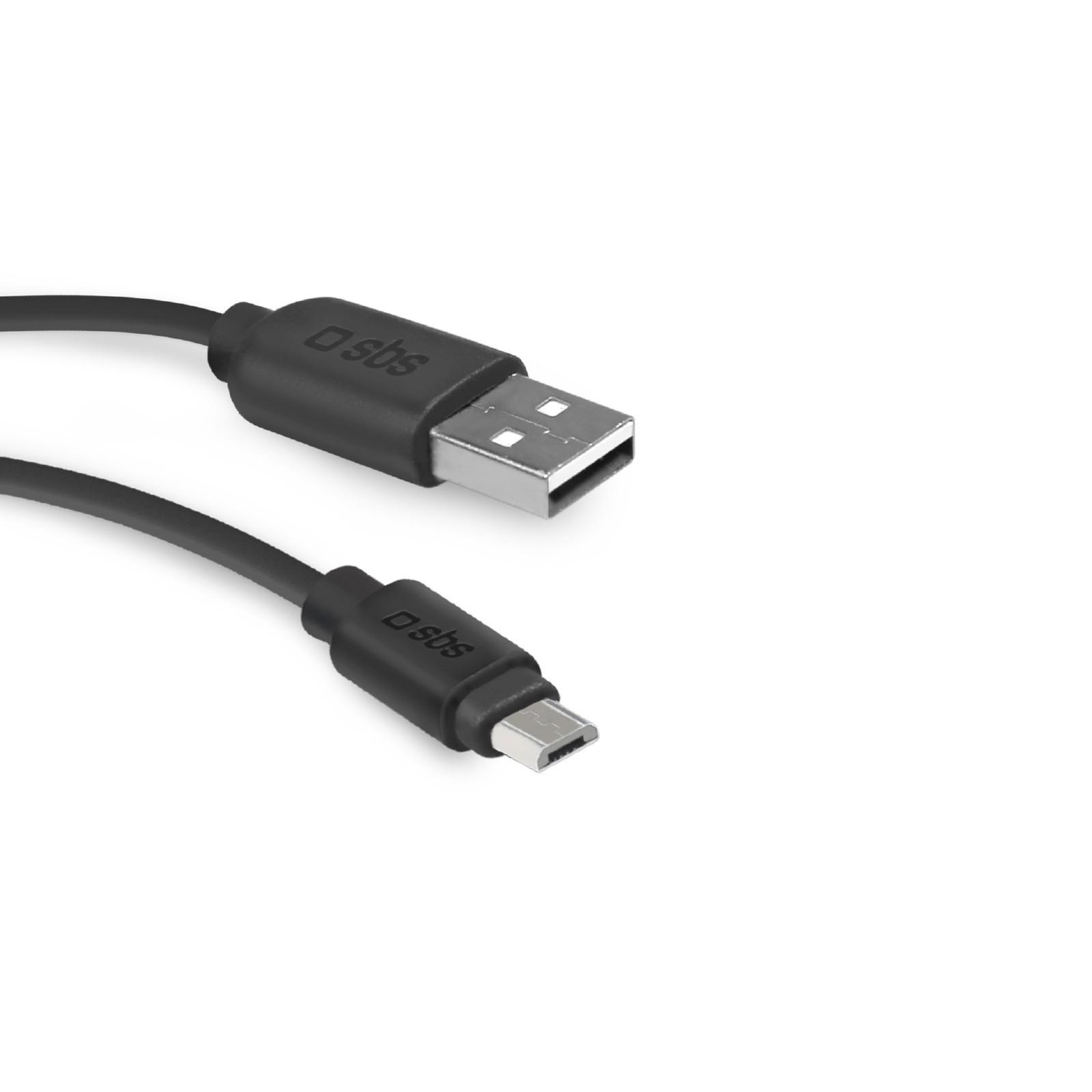 Brak Kabel USB-microUSB SBS 3 czarny